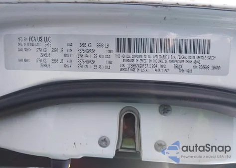 2015 Ram 1500 Express из США, поврежденный, VIN 1C6RR7KGXFS711094